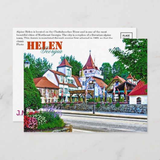 Alpine Helen, Georgia, VS. Briefkaart (Voorkant / Achterkant)