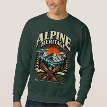 Alpine Heritage Vintage Mountain Ski Club Sweatshi