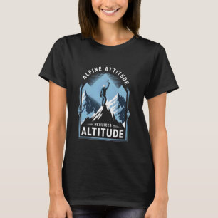 Alpine houding vereist hoogte klimmer min t-shirt
