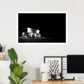 Alpine Inn (b&w) Poster (Thuiskantoor)