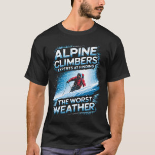 Alpine klimmers experts in het vinden van het slec t-shirt