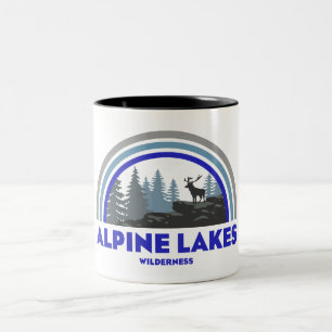 Alpine Lakes Wilderness Washington Regenbooghert Tweekleurige Koffiemok
