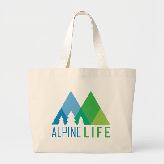 Alpine Life Grote Tote Bag (Voorkant)
