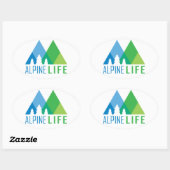 Alpine Life Ovale Sticker (Vel)