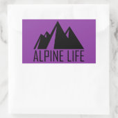 Alpine Life Rechthoekige Sticker (Tas)