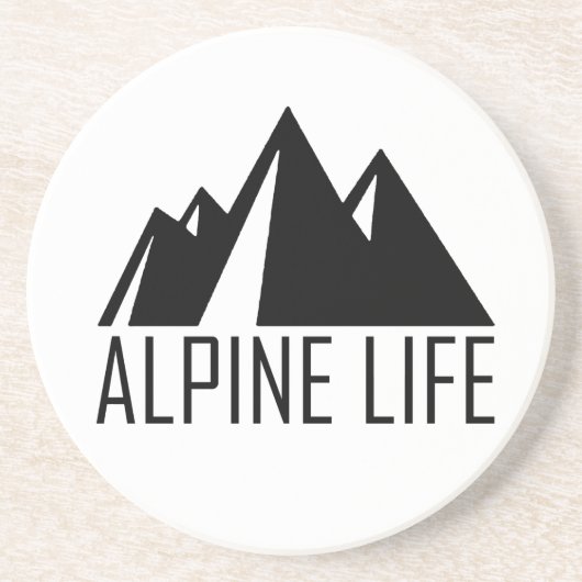 Alpine Life Zandsteen Onderzetter (Voorkant)
