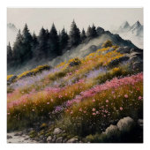 Alpine Meadow kunstwerk Perfect Poster (Voorkant)