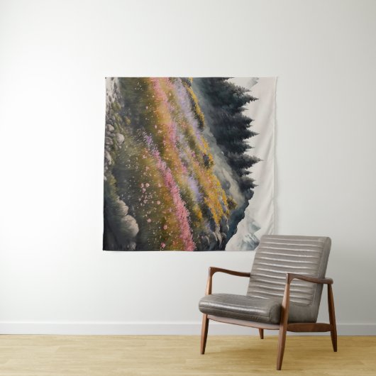 Alpine Meadow kunstwerk Wandkleed (In Situ (horizontaal))