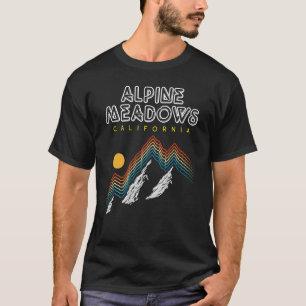 Alpine Meadows, Californië - Skigebied VS - ACHTER T-shirt