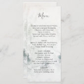 Alpine Mountain bruiloft #2 | Menu (Voorkant / Achterkant)