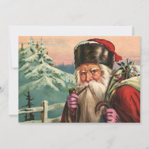 Alpine Santa Invitation Kaart