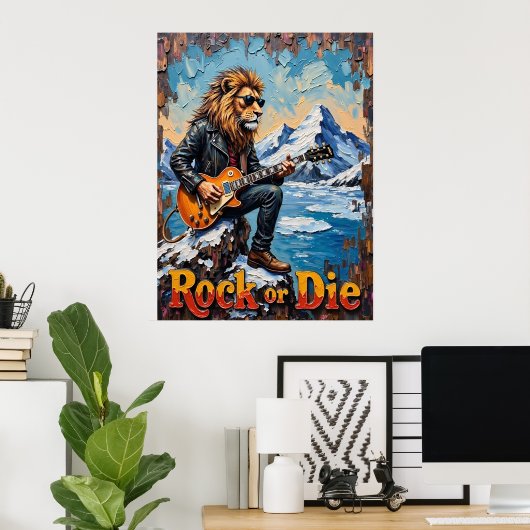 Alpine Shred: Lion's Mountain Roar Poster (Thuiskantoor)