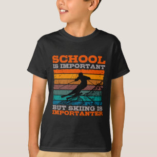 Alpine Ski Retro School Slope Downhill Ski T-shirt