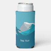 Alpine Skiërs Downhill Skiën Gepersonaliseerd (Seltzer Achterkant)