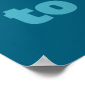 Alpine Skiing Downhill Personalized Voeg Jouw teks Poster (Hoek)