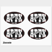 Alpine Texas Vinyl Sticker Oval (Vel)