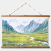 Alpine Whisper - weide onder de toppen Hangend Wandkleed (Voorkant)