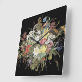 Alpine Wildflower Flowers Edelweiss Wall klok (Hoek)