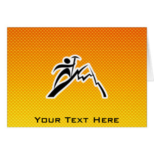 Alpinisme jaune-orange