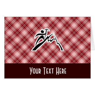 Alpinisme rouge de plaid