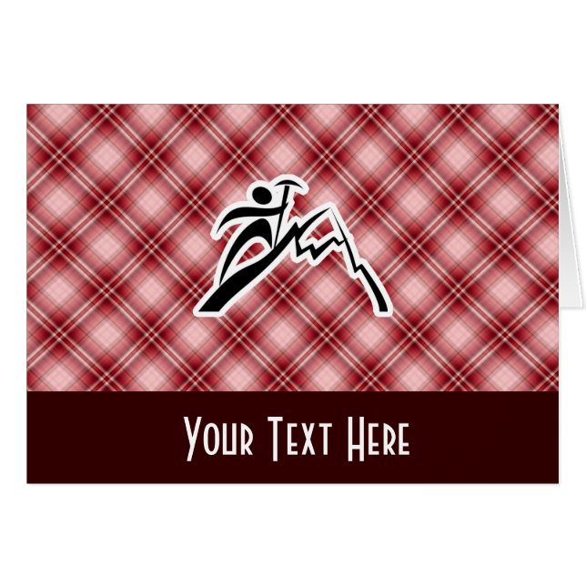 Alpinisme rouge de plaid (Devant horizontal)