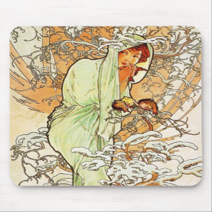 Alpohense Mucha Winter Muismat