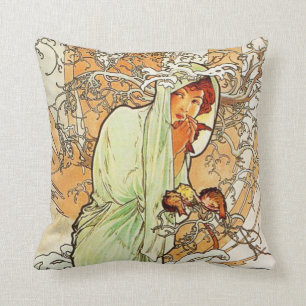 Alpohense Mucha Winter Pillow Kussen