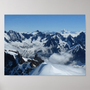 Alps Chamonix Mont Blanc Poster