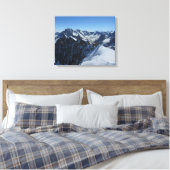 Alps Chamonix Panorama Canvas Afdruk (Insitu (Slaapkamer))