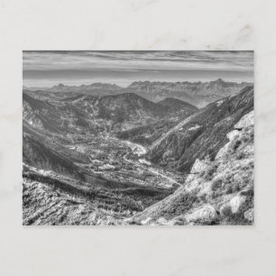 Alps Mountain Valley Briefkaart