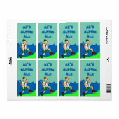 Alps Yodel Lederhosen Bier Homebrewing Fun Labels (Full Sheet)