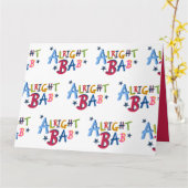 Alright Bab Black Pays Mots Carte de voeux (Fleur jaune)