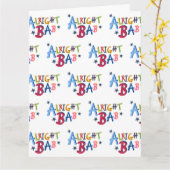 Alright Bab Black Pays Mots Carte de voeux (Fleur jaune)