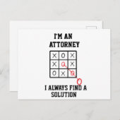 Als advocaat vind ik altijd een oplossing Ansicht Briefkaart (Voorkant / Achterkant)