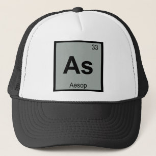 Als - Aesop Fabels Chemie Periodiek Systeem Symboo Trucker Pet