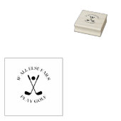 Als al het andere faalt, ga dan golf spelen rubberstempel (Gestempeld)