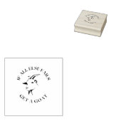 Als al het andere faalt krijg een geit 	rubberstempel (Gestempeld)