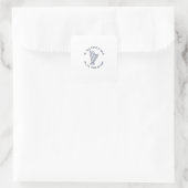 Als al het andere faalt speel de harp vierkante sticker (Tas)