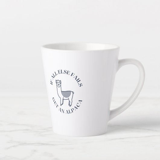 Als al het andere ontbreekt krijg een alpaca latte mok (Rechts)