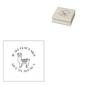Als al het andere ontbreekt krijg een alpaca 	rubberstempel (Gestempeld)