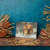 Als alleen liefde Aangepast Hond Gedenk Foto Herin Fotoplaat (Zijkant)