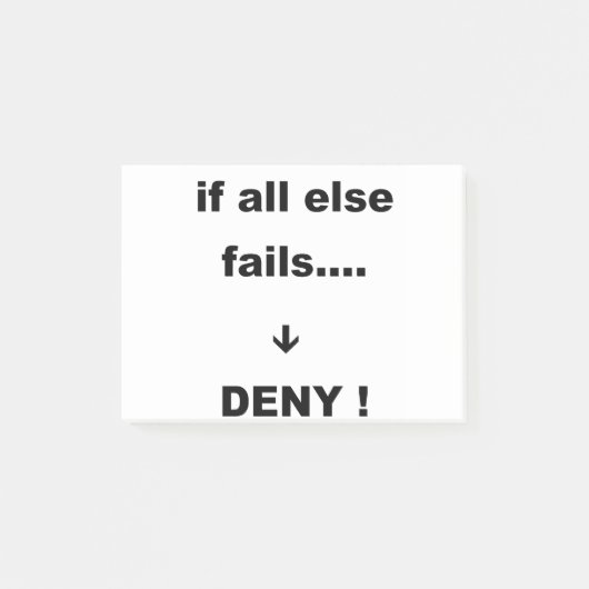 als alles anders faalt post-it® notes (Voorkant)