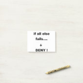 als alles anders faalt post-it® notes (Op bureau)