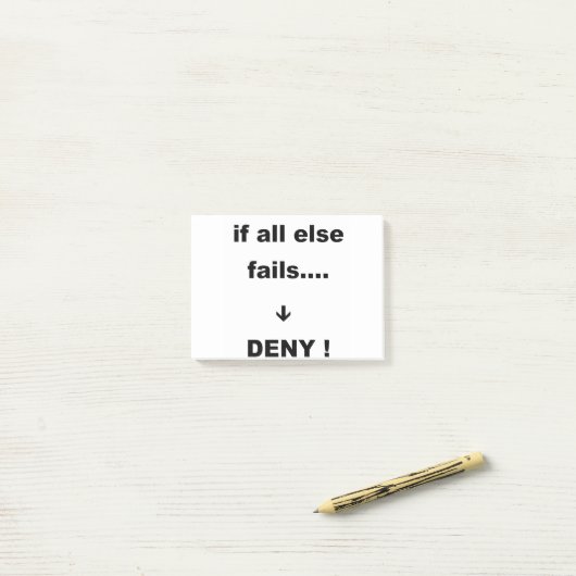 als alles anders faalt post-it® notes (Op bureau)