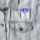 ALS Altijd mijn held Mijn zoon Vierkante Button 5,1 Cm (In situ)