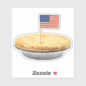 Als Amerikaans als Apple Pie Sticker (Vel)