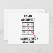 Als archivaris vind ik altijd een oplossing  Postc Briefkaart (Voorkant / Achterkant)