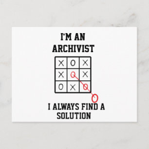 Als archivaris vind ik altijd een oplossing Postc Briefkaart