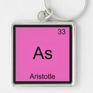 Als - Aristoteles Grappig Element Chemie Symbool T Sleutelhanger