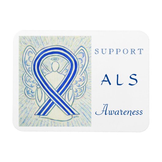 ALS Awareness Angel Custom Magnet Magneet (Horizontaal)
